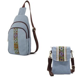 Canvas Small Crossbody bags Sling Backpack Purse for Women Travel Chest Bag💞